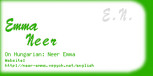 emma neer business card